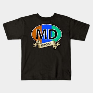 MARYLAND BANNER DESIGN Kids T-Shirt